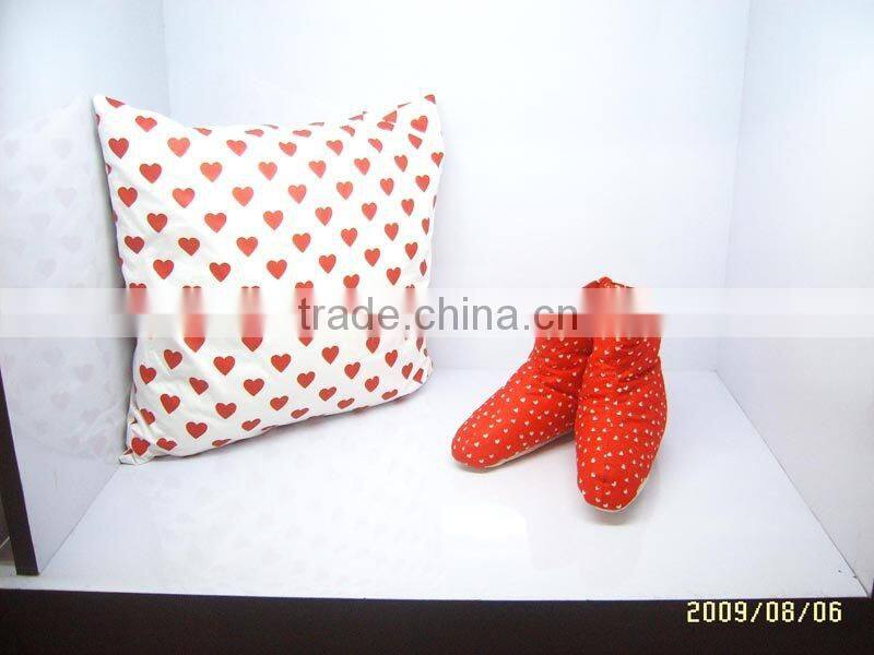 hotel feather cushion cotton fabric