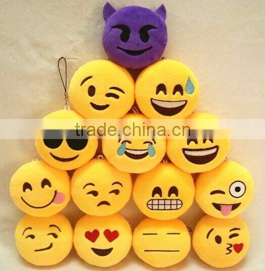 Free size indoor emoji slippers/plush emoji shoes/ Soft slippers plush for Man and Women