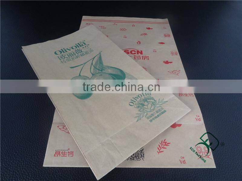 Kraft paper bag for food