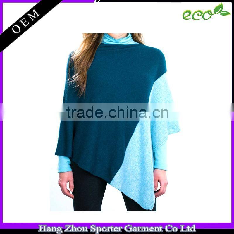 16FZCP04 cotton cashmere poncho 2016