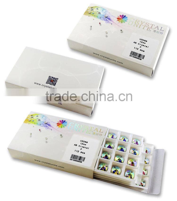 Rivoli Crystal Sew on Glass Beads Flat Back Rhinestones