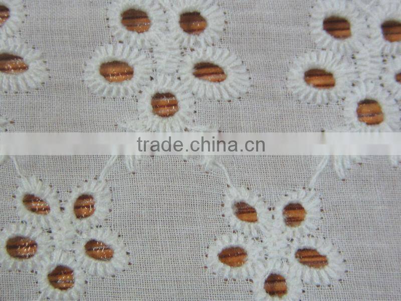 100% cotton embroidery fabric