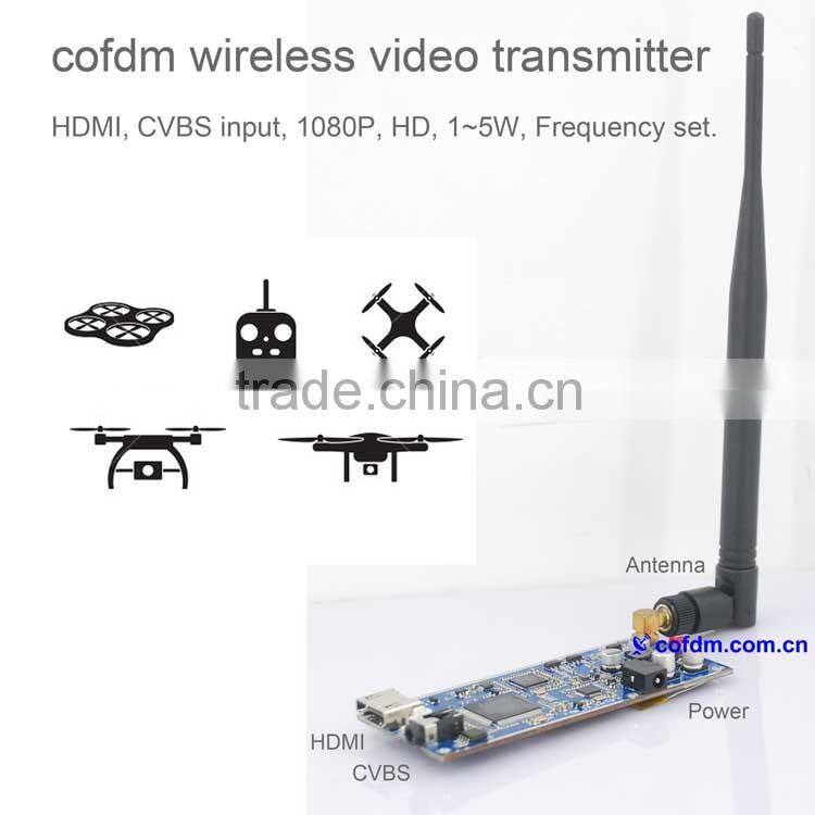COFDM HD Wireless Video Transmitter 1080P CVBS SD 720P