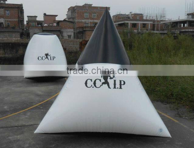 Large X bunkers for paintball inflatable obstacle