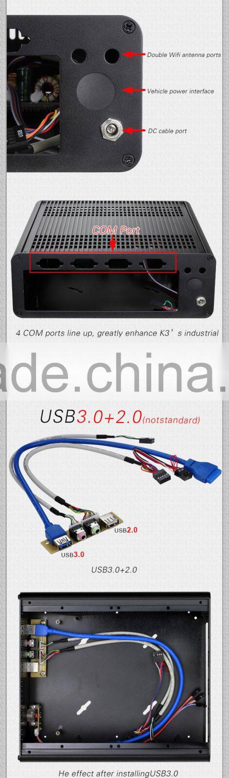 2015 latest design low price fanless mini itx aluminum case