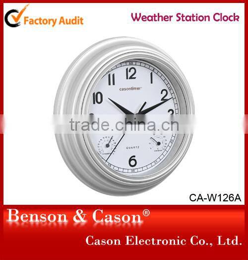 Cason Christmas Weather Station Modern Wall Clock