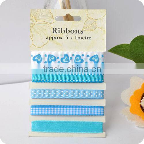 pattern ribbon, grosgrain ribbon , ribbon set , scrapbooking ribbon, ribbon for bowing