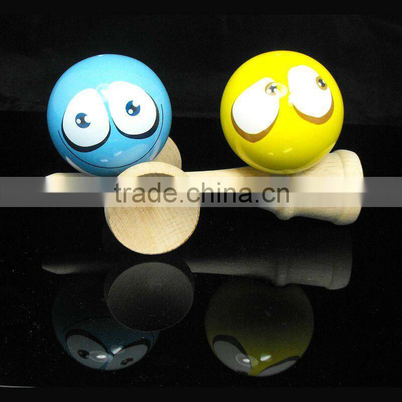 Cup & Ball Kendama Japanese Wooden Educational Skills Tricks Pocket Toy Traditional Wood Game