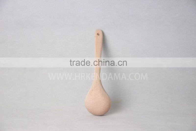 2016 wholesale Eco-friendly natural healthy flat wooden spoon