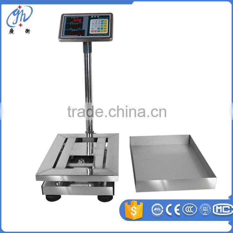 full Stainless Steel Electronic Price Folding Platform Scale Seafood-market Scale