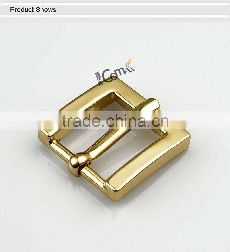 Fashion shiny gold 28mm metal strap bag clip buckle