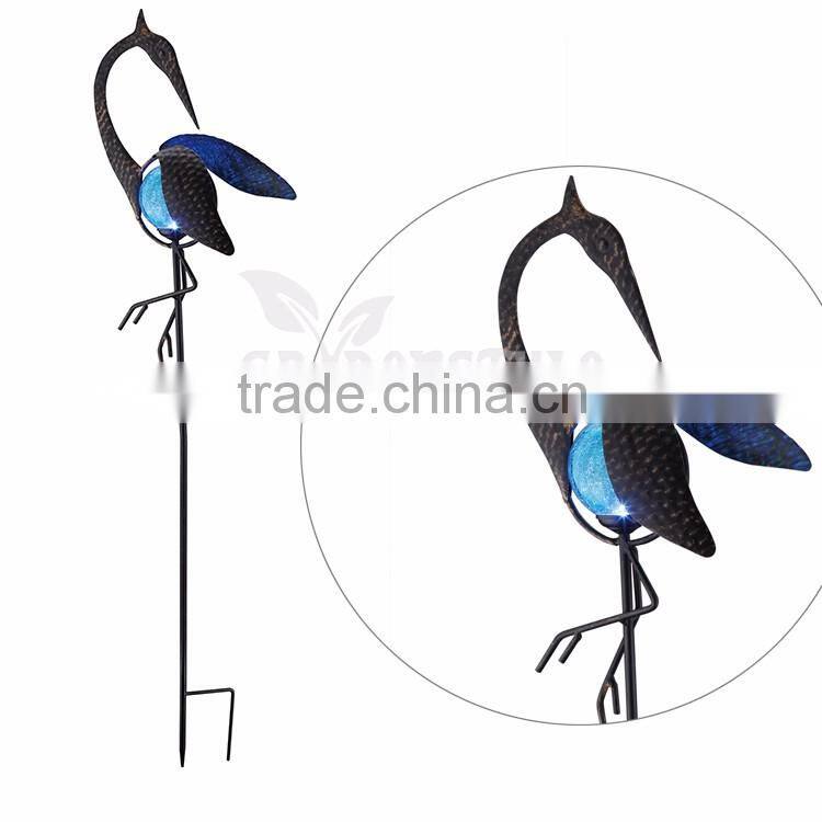 led lighting Back Facing, Antique china led lighting, crackle glass globe solar lighting