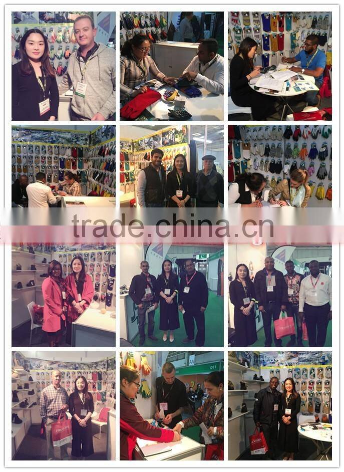 Green cow split leather and for hand safety gloves with ce certification