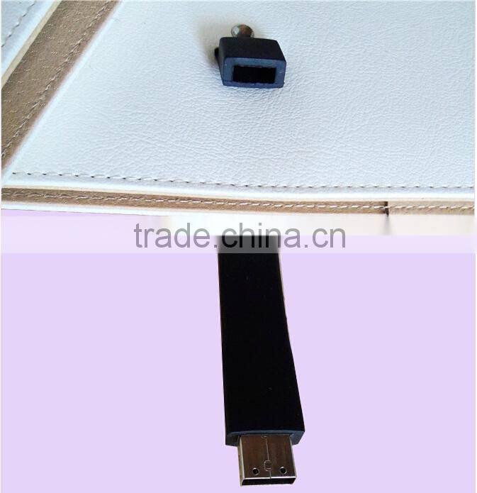 Best selling Factory PU cover notebook with usb drive a5 size