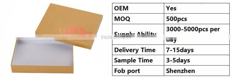 Top sale wedding memory gift handmade diy storage kraft paper photo box with lid