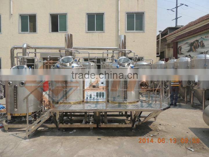 Hot sale 300l high-end skid mounted brewhouse, brew pub equipment CE/ISO 9001:2008