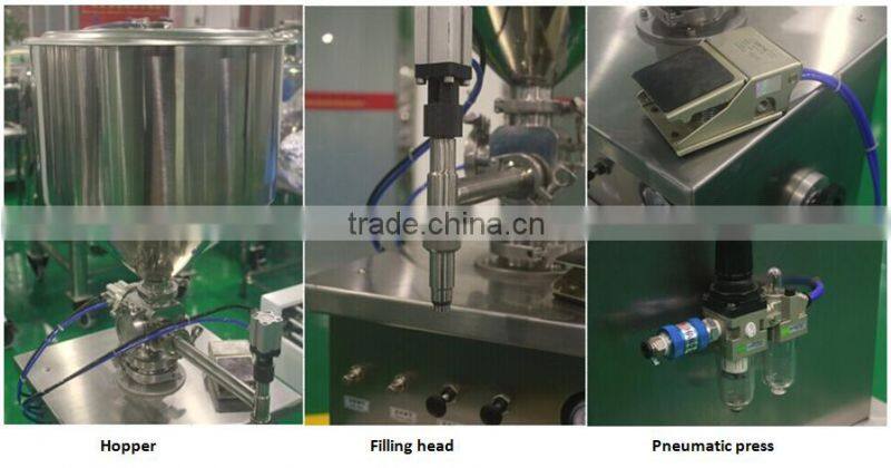 Semi Automatic Pneumatic Cosmetic Cream Filling Machine