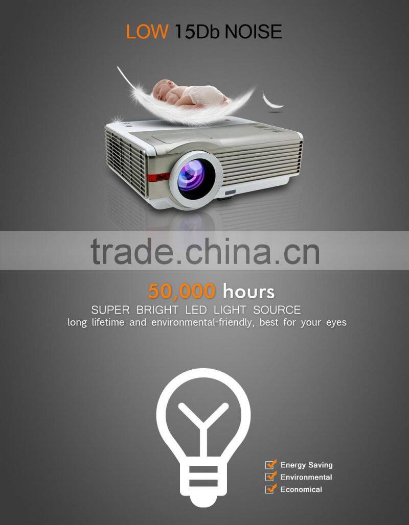 New Multimedia LED Projector Home Cinema AV VGA USB HDMI HD 1080P projector