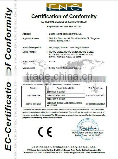 Hot Sale! 2000W IPL Body Hair Removal/Hair Removal Machines