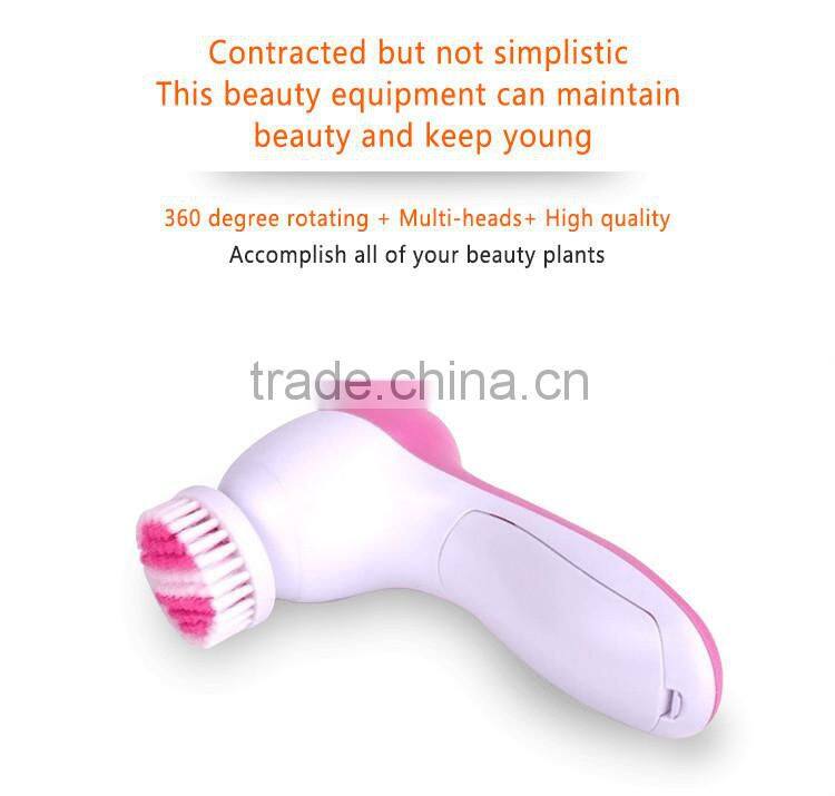 2015 New Stylish Product Waterproof Sonic Facial Cleansing Brush Electronic Face Massager Home SPA