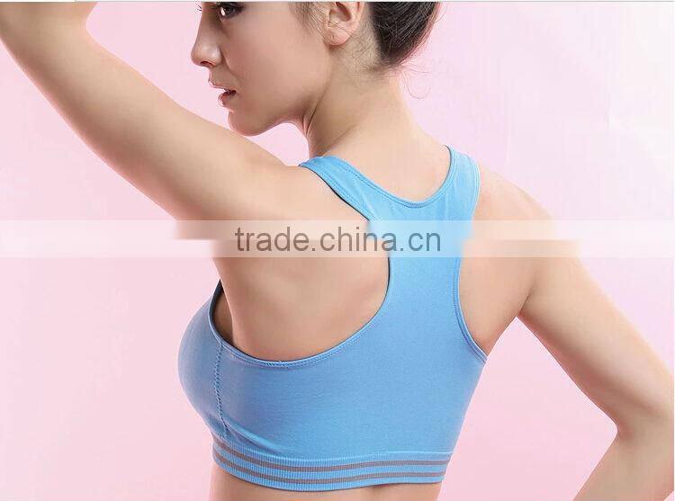 New Hot Sexy Girls Seamless Sports Bra Yoga Fitness Padded Stretch Seamless Gym Tank Top Bra