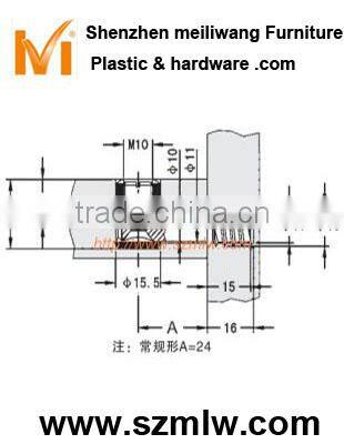 Steel 4 in 1 bed furniture connector