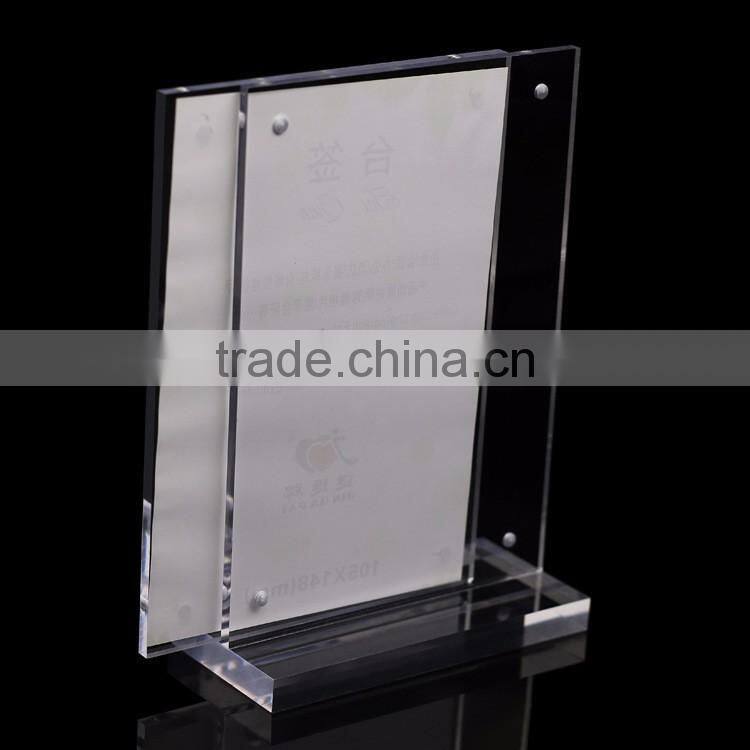 Bulk Stocked Hotel Restaurant Desktop Acrylic b4 sized Display Folders (XJJD24)