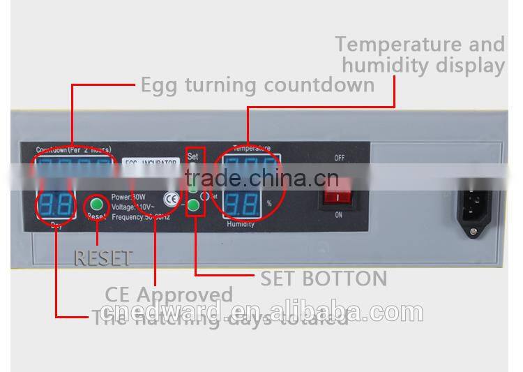 HHD 96% Hatching Rate Cheap and High Quality Chicken Duck Goose Parrot Small Birds Ostrich Egg Incubator Hatching 50 Eggs