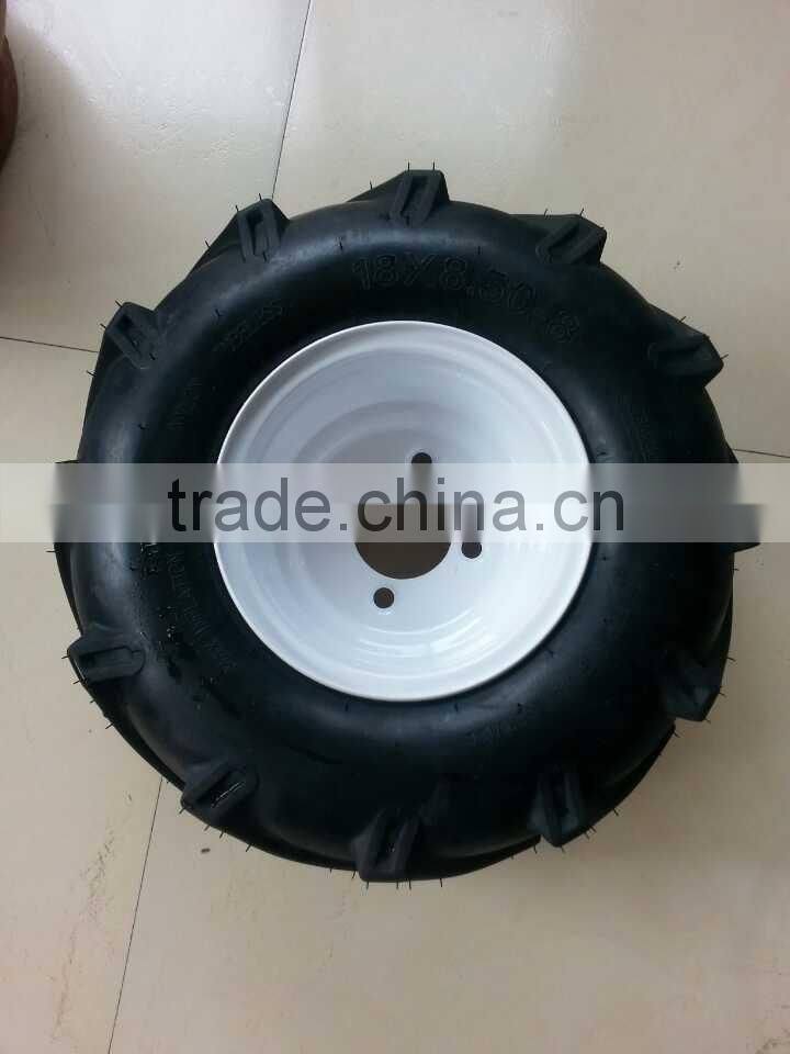 Wheels and Tyres, lawn tractor chevron tread, to suit Westwood/countax etc.