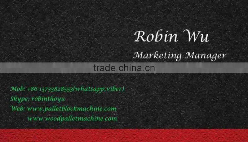 Hot-press wood pallet block machine