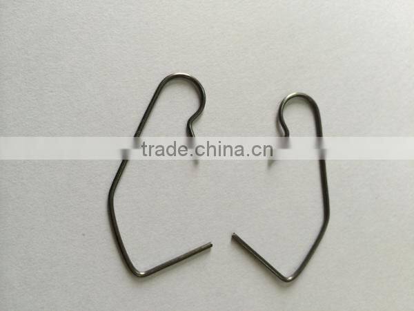 0.062 "wire diameter 1/4" rod length spring steel wire form 2" length snap power coating hook