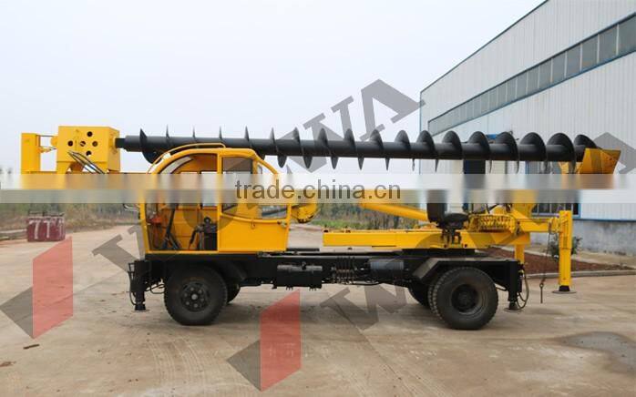 GNLZ360 Wheel long spiral piling machine Automatic Feed Screw Piles Machine
