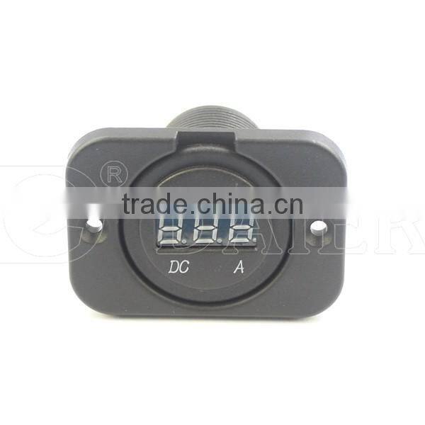 New Marine/Jeep/ Truck/ Caravan 12V-24V 10A Led Digital DC Ammeter Socket