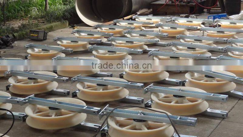 3 Sheave 660mm diameter Stringing Pulley Block for Pilot Wire rope