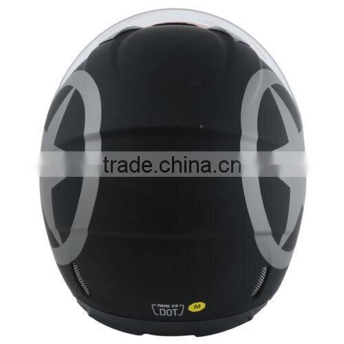 STAR MATTE BLACK DUAL VISOR FULL FACE MOTORCYCLE HELMET+SMOKE SUN SHIELD S M~XL