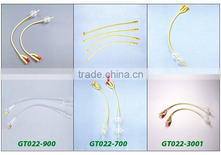 CE FDA approval 2/3/4 way type double balloon foley catheter