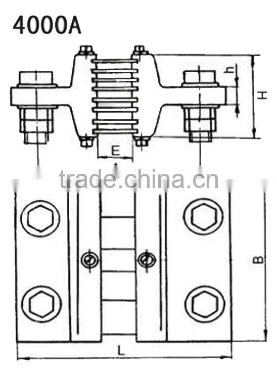 Russia type FL-13 series,class 0.5, 4000A/75mV dc ammeter shunt