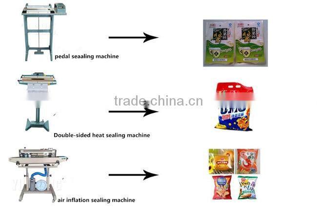 Heat cutting capper and sealing machine for plastic bags