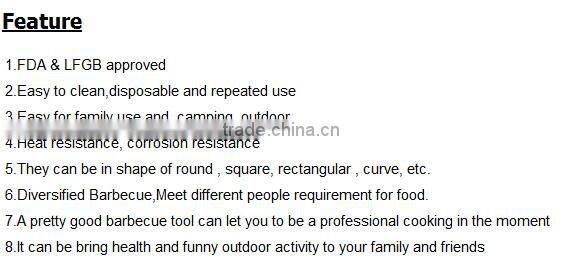 stainless steel round shape bbq grill