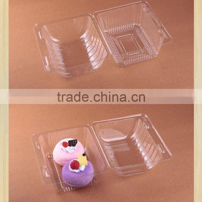 Clear Folding Long Plastic Cake Container with lid