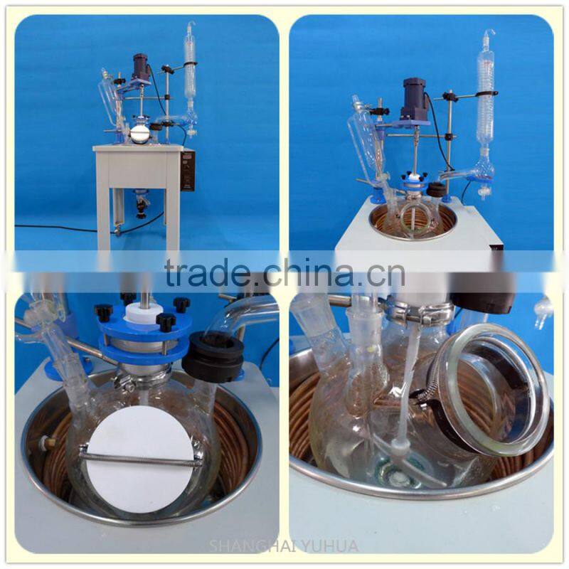 10L Single Layer Cylindrical Glass Hydrolysis Reactor