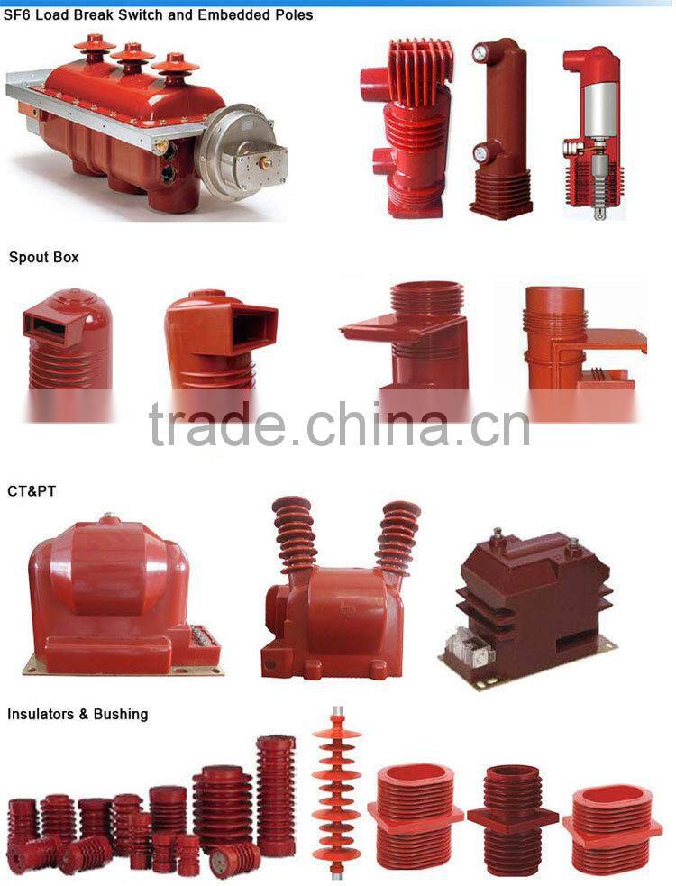 Injection machine vacuum barrel with stirring for insulators