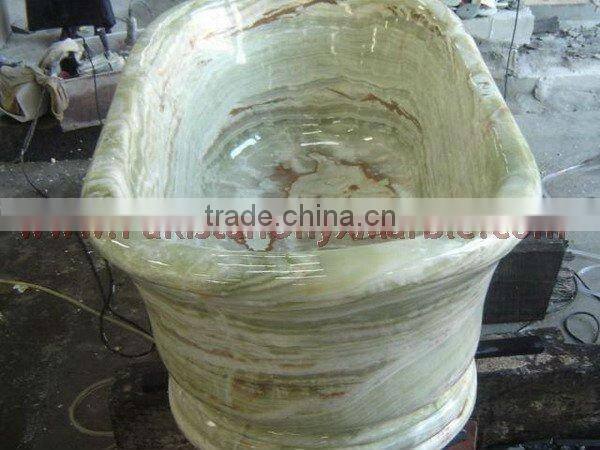 Stone Revolutions Oval Onyx Bathtub