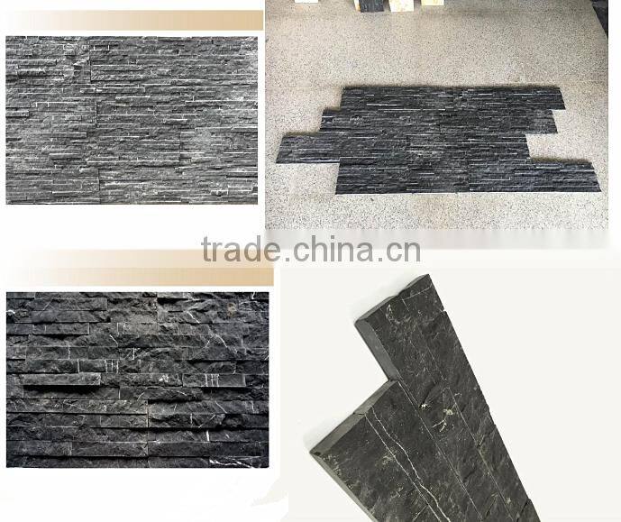 Nero marquina marble cultured stone cladding
