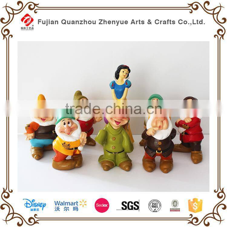 Beautiful resin snow white figure for garden decor