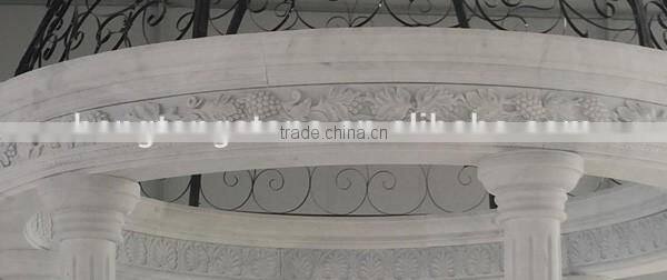Garden Decorative White Marble Roman Gazebo Design