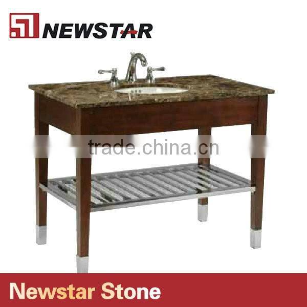 Simple design Hotel wood bathroom cabinet vanity