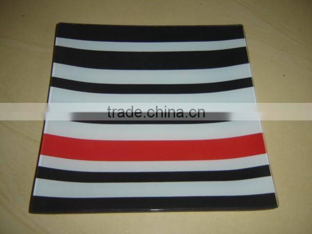 Fruit printing glass plate custom printing glass plate