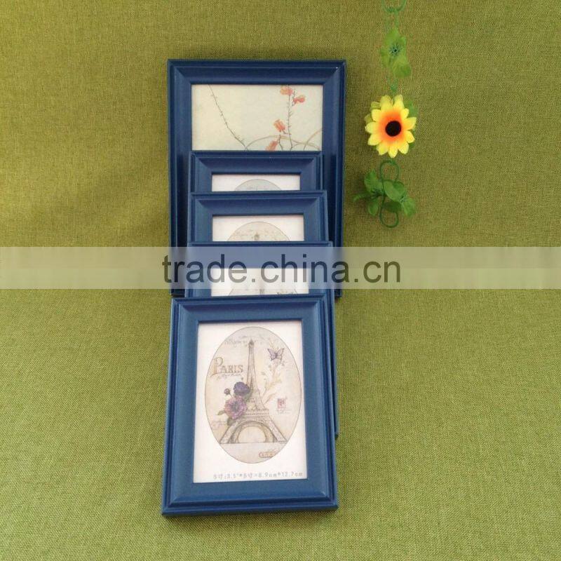 Trade Assurance custom retro engraved handmade painted wooden photo frame