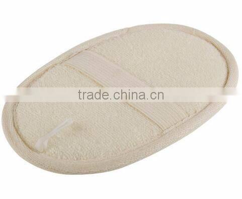 cy293 Natural Luffa and Terry Cloth Materials Loofa Sponge Scrubber Brush Close Skin For Men and Women Exfoliating Loofah Pads